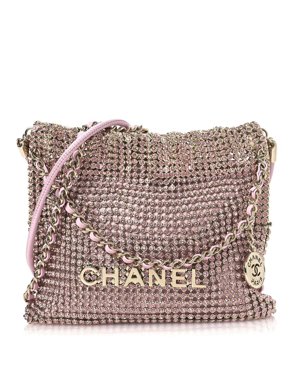 Crystal Embellished Metallic Lambskin #326758C13B